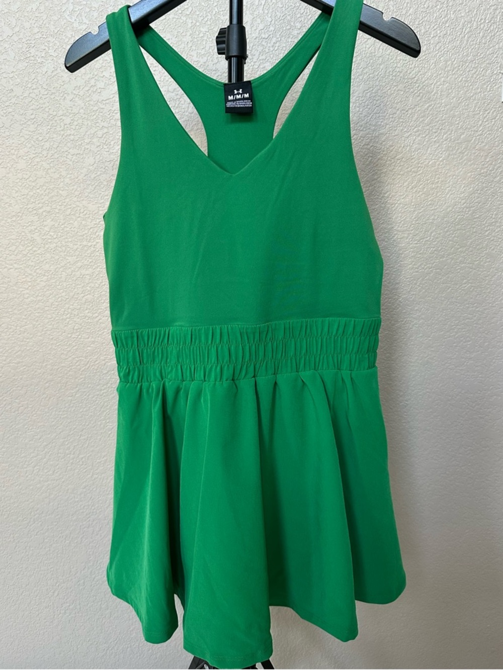 Under Armour Irish Green Racerback Tennis Dress•Built in Shorts• NWT•Size Medium